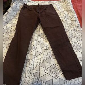 Men's Bonobos Brown Herringbone 5-pocket Pants